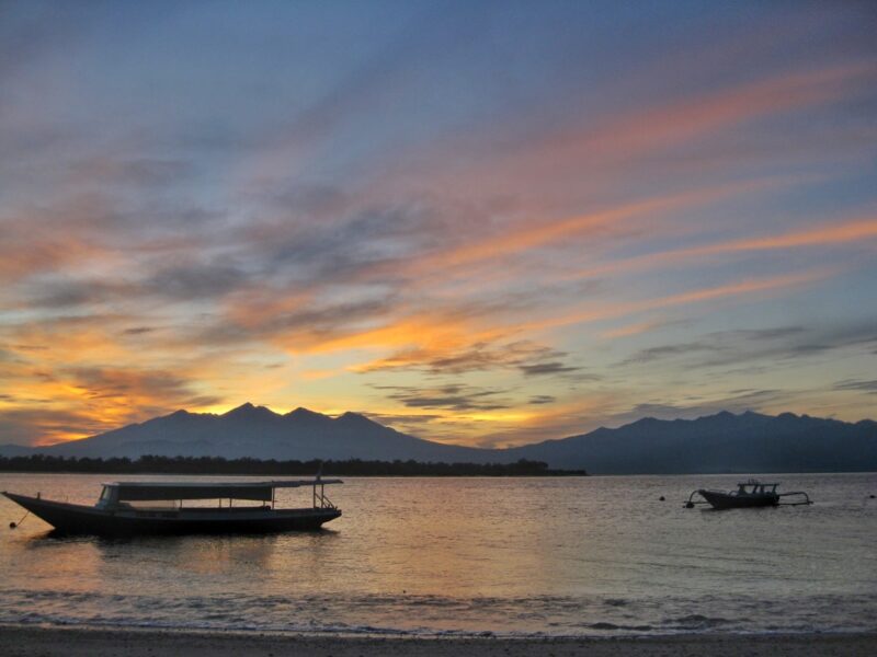 Keindahan Sunset di Gili Trawangan